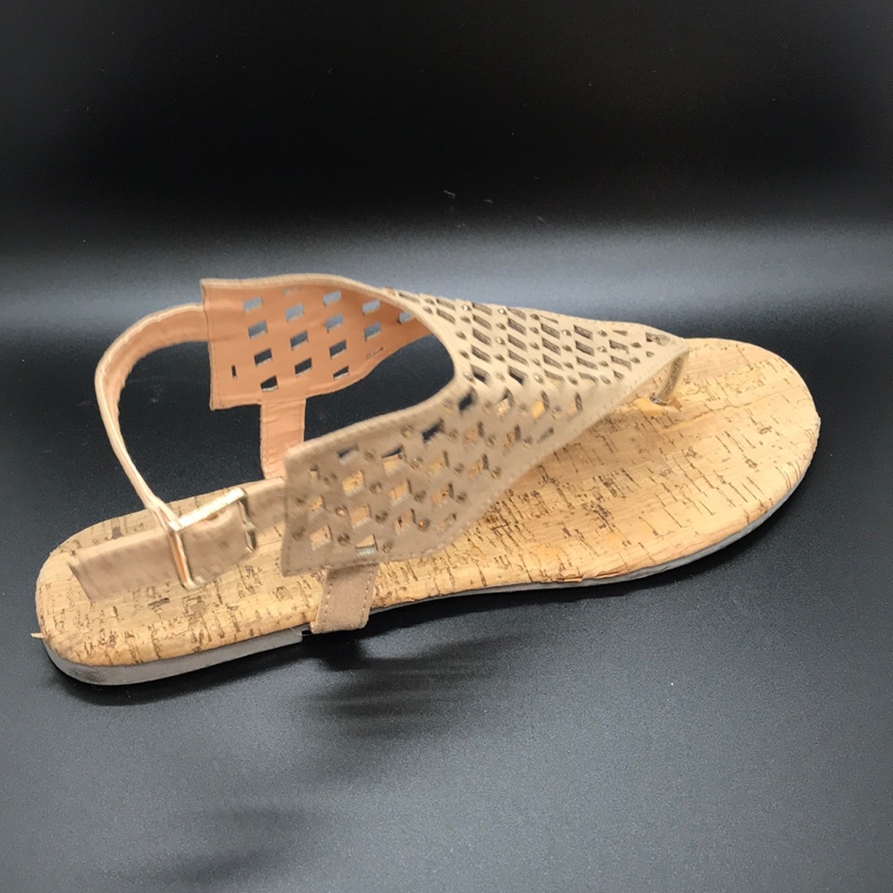 Austin Trading Co Tan Lattice Rhinestones Cork - Picture 5 of 10